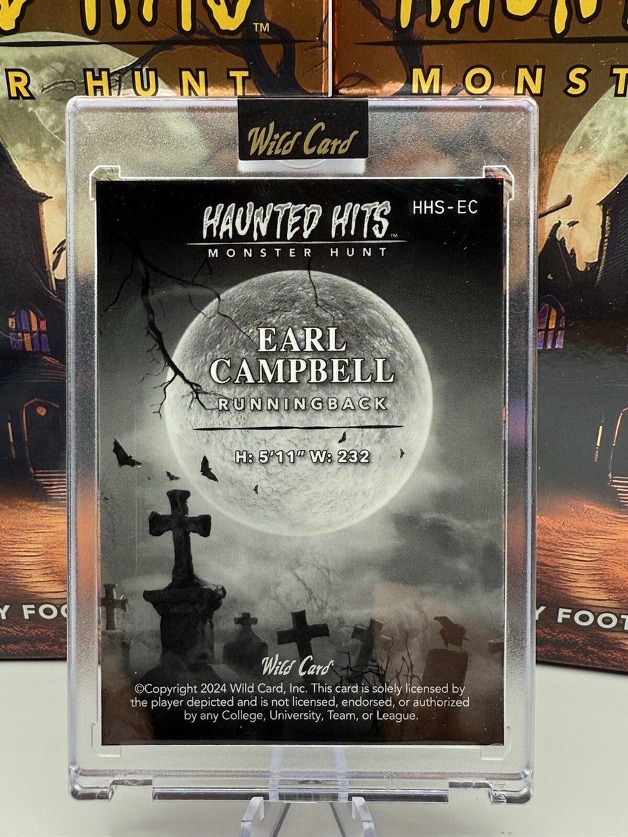 Wild Card Haunted Hits Earl Campbell 5/5 | eBay