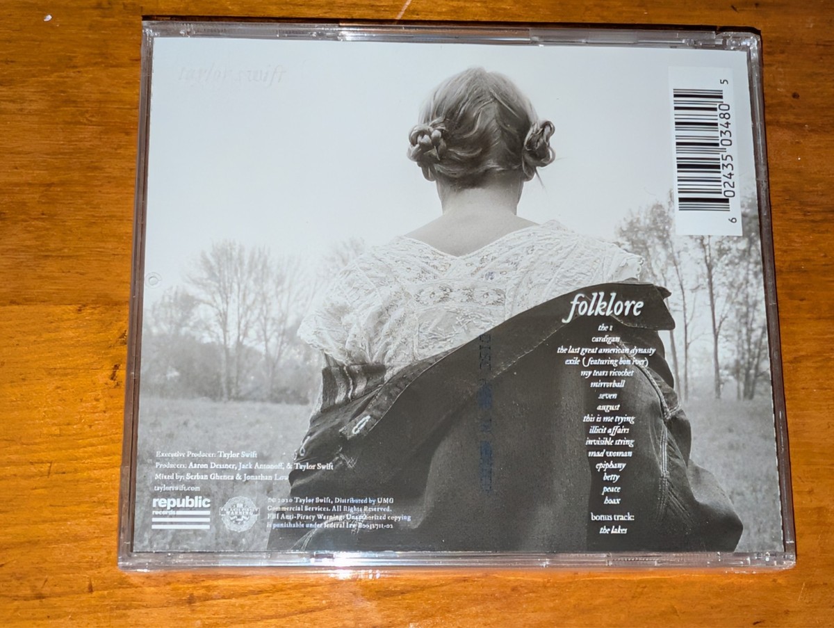 Taylor Swift FOLKLORE Signed CD Album Limited Edition Eras SEALED