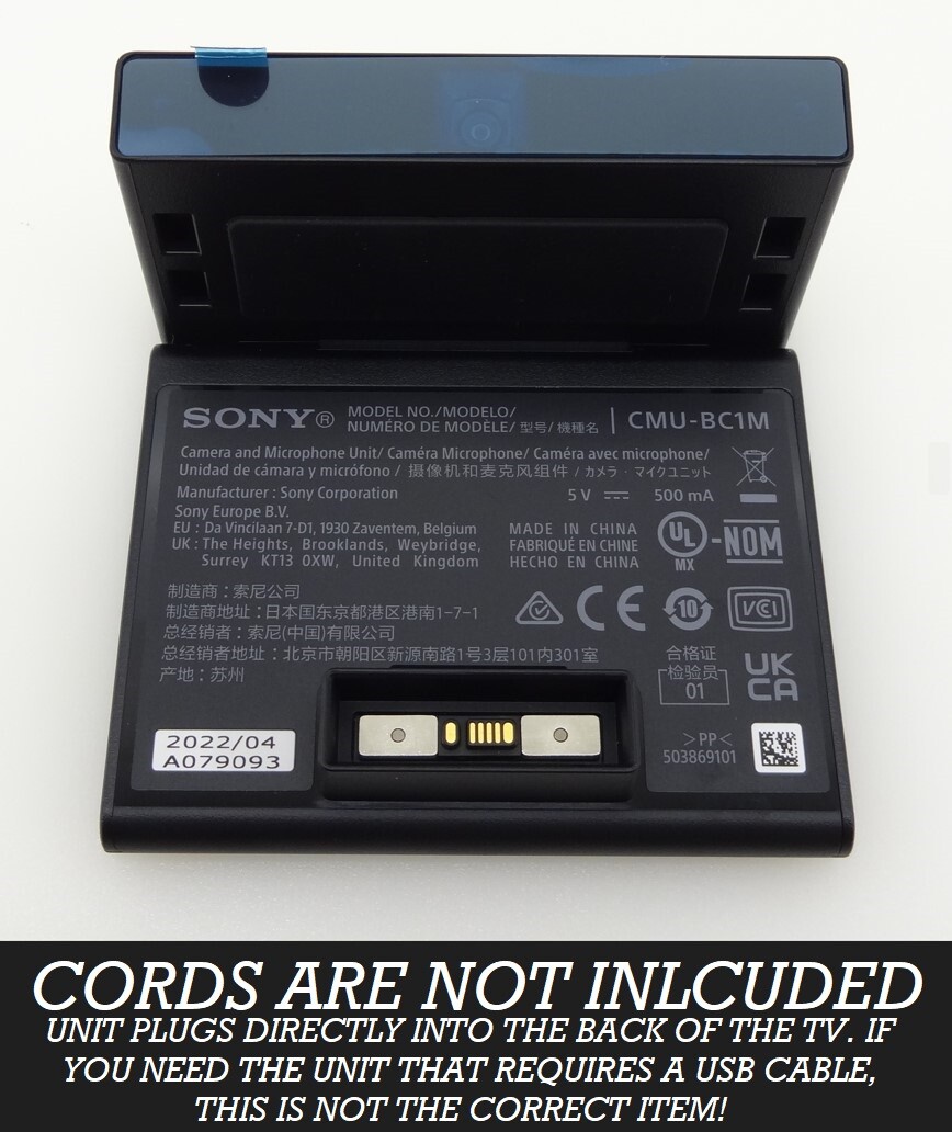 NEW Sony Bravia Cam CMU-BC1M for XR-65A95K XR-55A95K XR-75Z9K XR