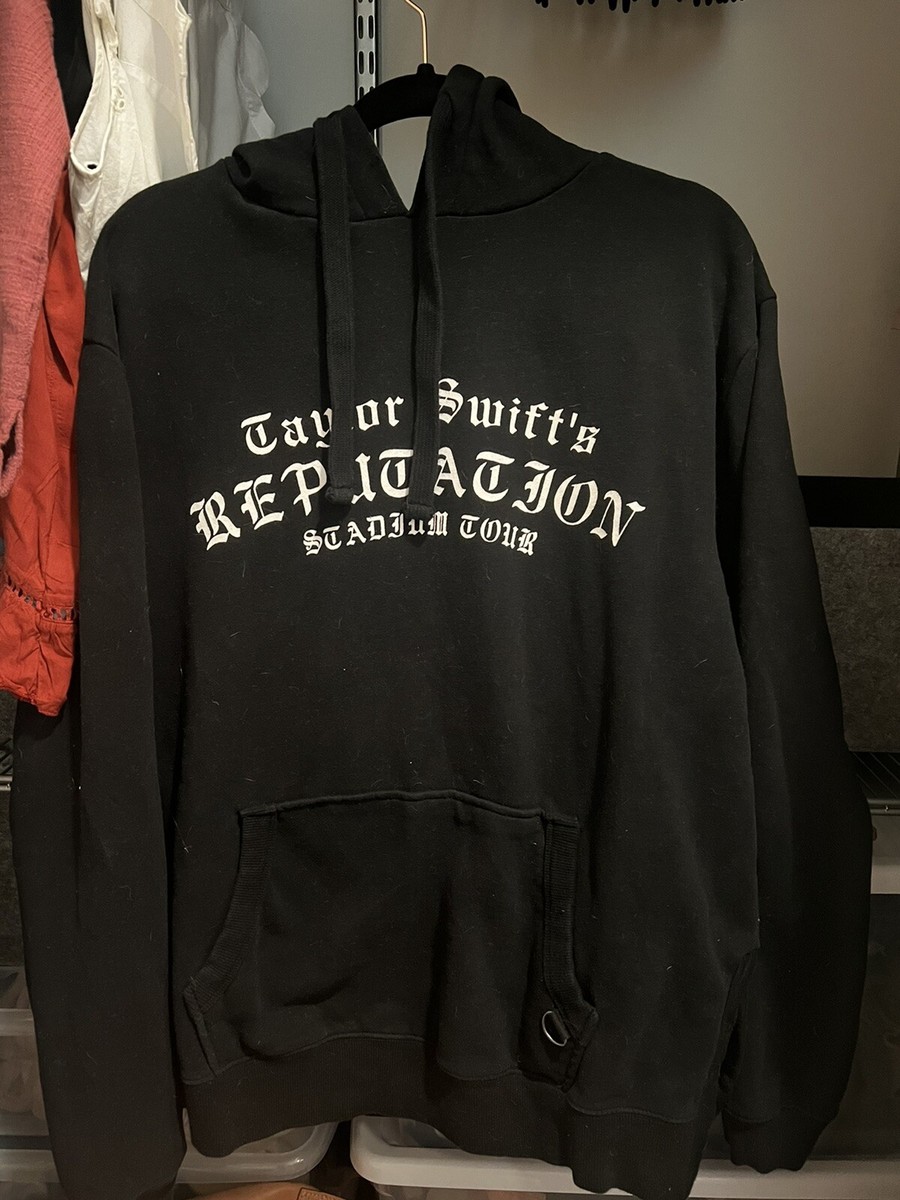 Taylor Swift Reputation Stadium Tour Black Hoodie Sz Large | eBay