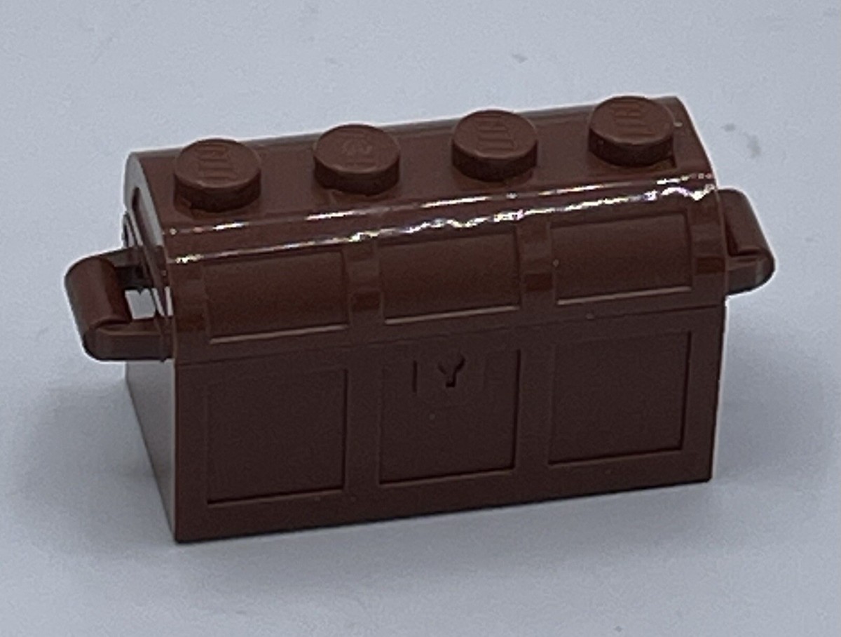 Lego Parts 4738 / 4739 Single Loose Treasure Chest w Lid Dark