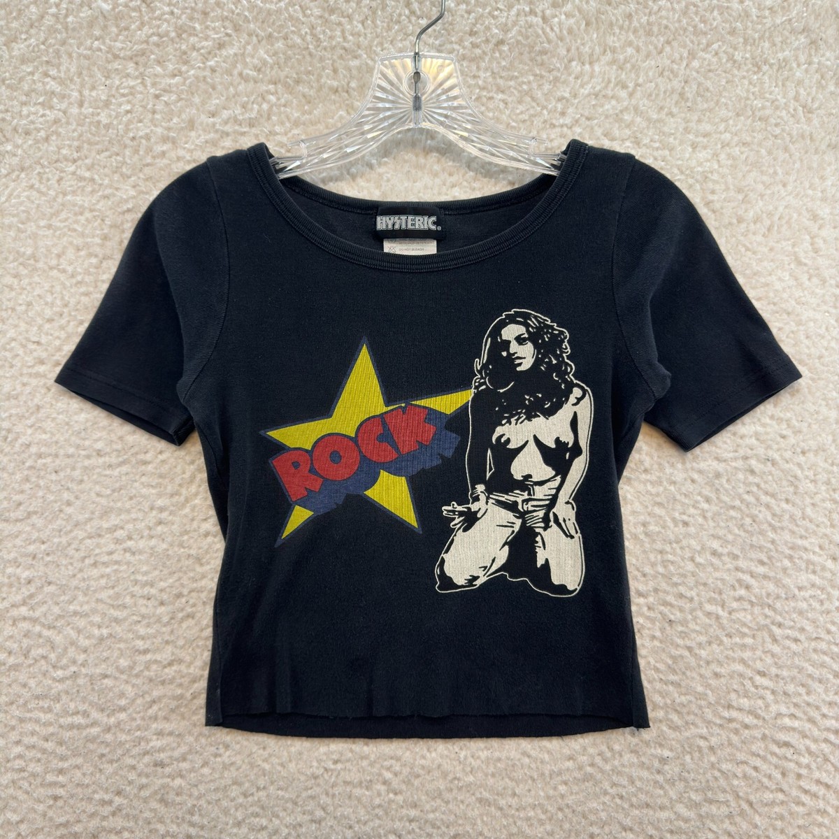 Vintage Hysteric Glamour Top Shirt XS S Small Y2K Graphic Rockstar