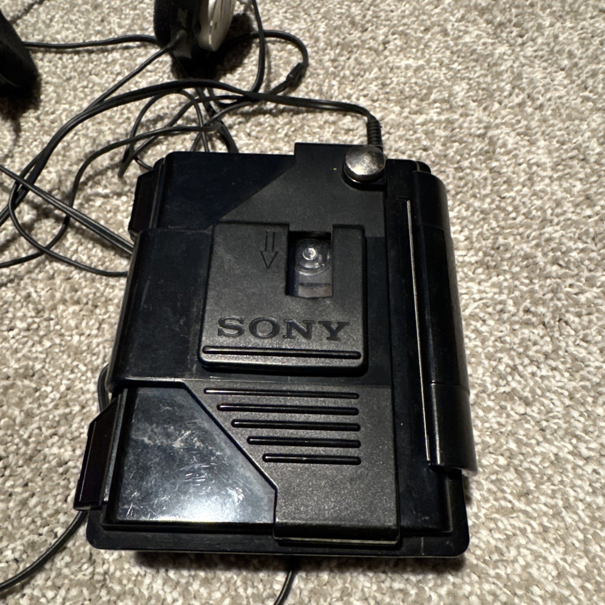 SONY WALKMAN WM-F5 Sports Walkman Black Cassette Player, For Parts