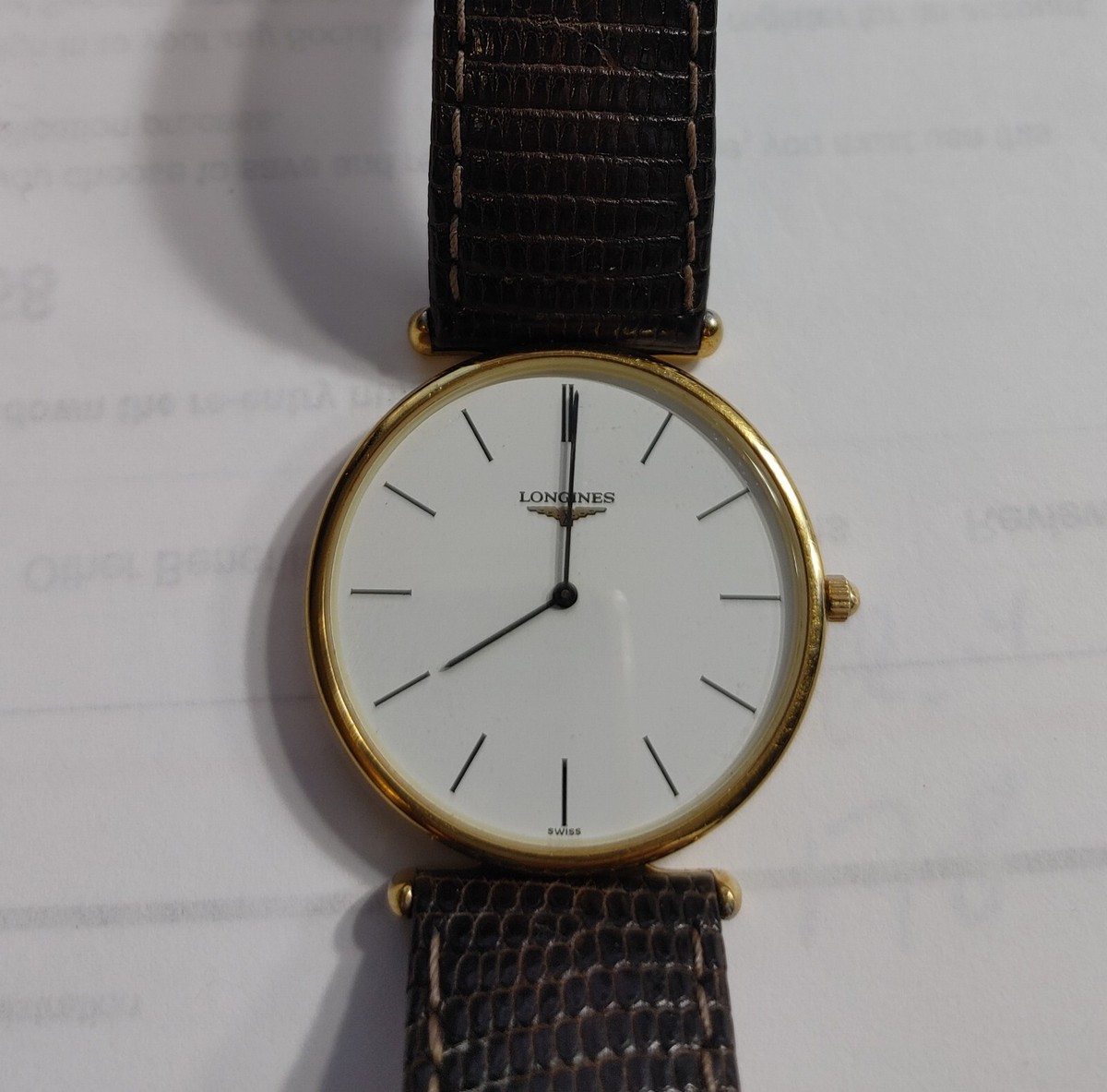 Longines La Grande Classique Watch L4.635.2.32.1 Quartz Mens 33mm