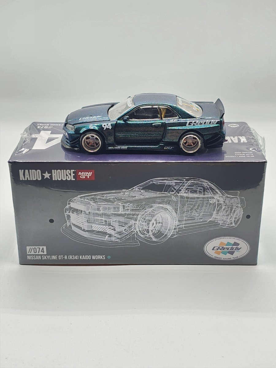 IN STOCK-Kaido House x Mini GT 1:64 Nissan Skyline GT-R (R34
