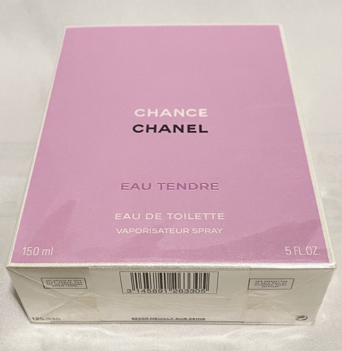 CHANEL CHANCE EAU TENDRE Eau De Toilette Jumbo Size 5oz / 150ml