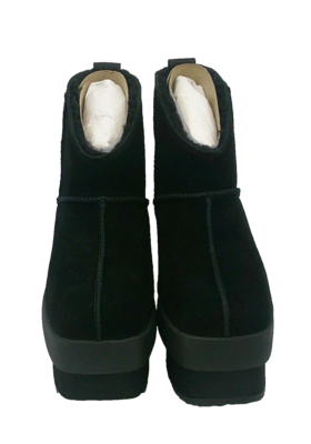 UGG NEW HEIGHTS PLATFORM MINI WOMEN BOOTS BLACK US 7.5 /UK 5.5 /EU
