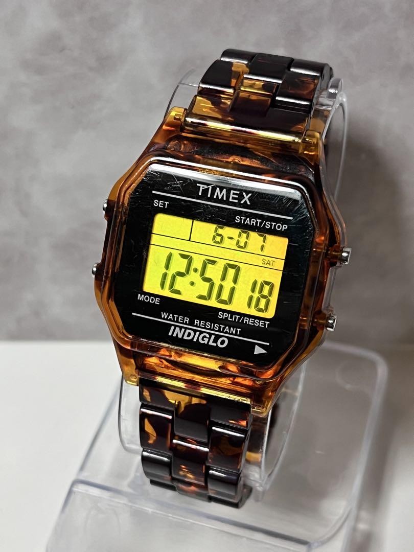 TIMEX × BEAMS Classics Digital Tortoise Shell Watch | eBay