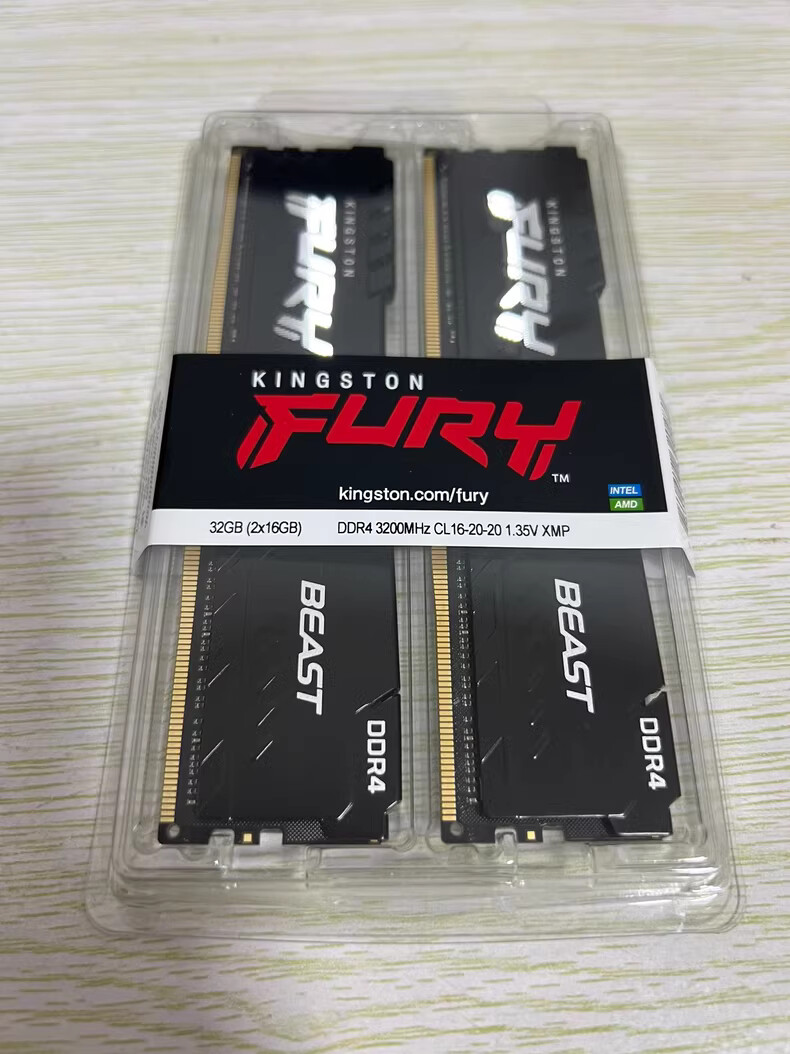 New Kingston FURY Beast 32GB (2 x 16GB) DDR4 3200MHz Dual Kit RAM