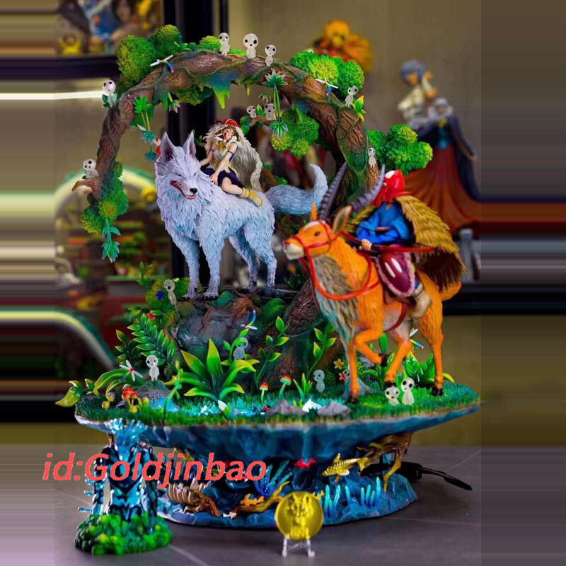 OPM Studios Mononoke Hime Resin Model Princess Mononoke Statue In