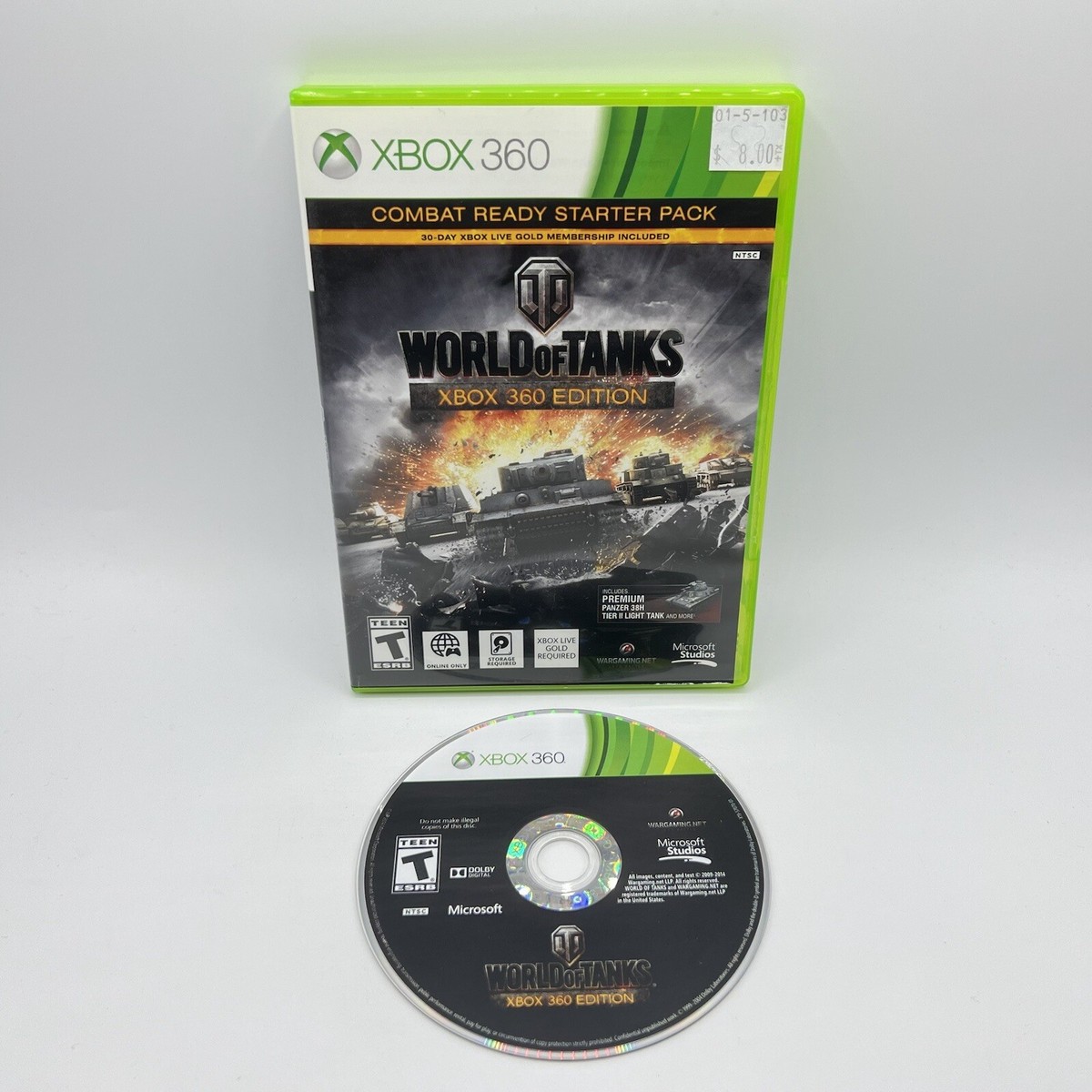 Xbox 360 World Of Tanks Xbox 360 Edition No Manual Tested