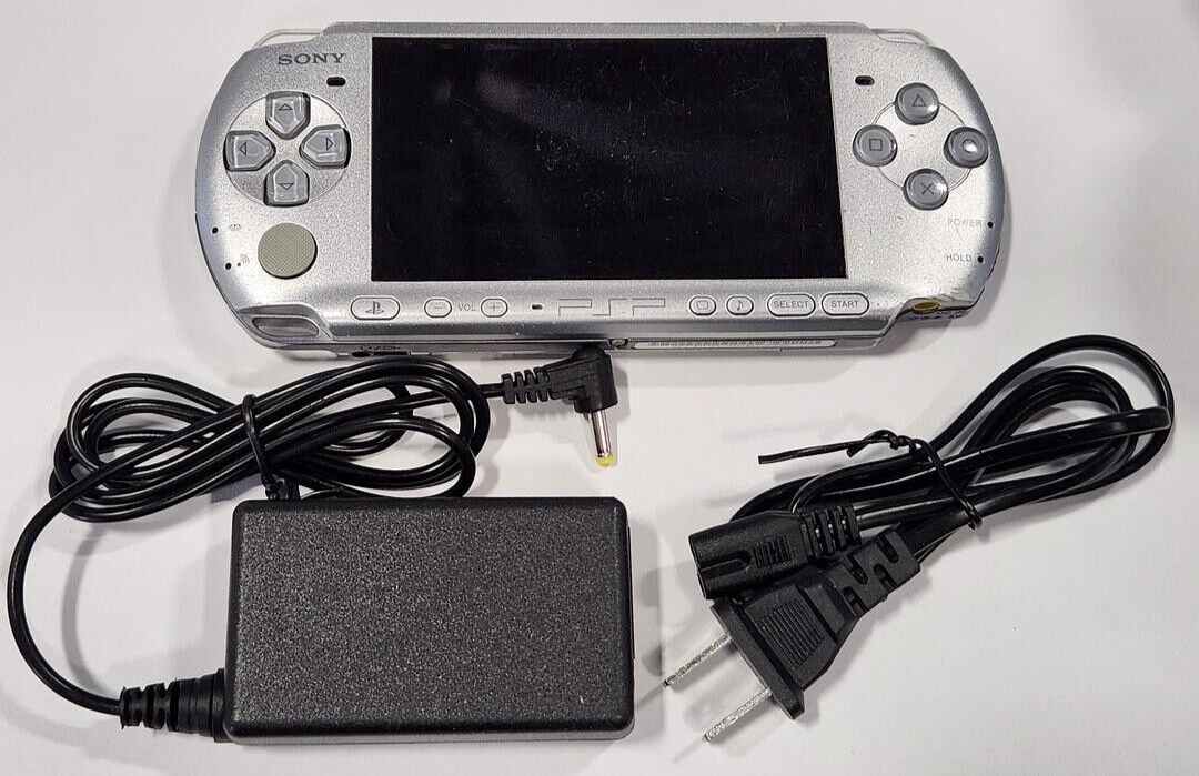 Sony PSP MYSTIC SILVER Portable Handheld Video Game Console System