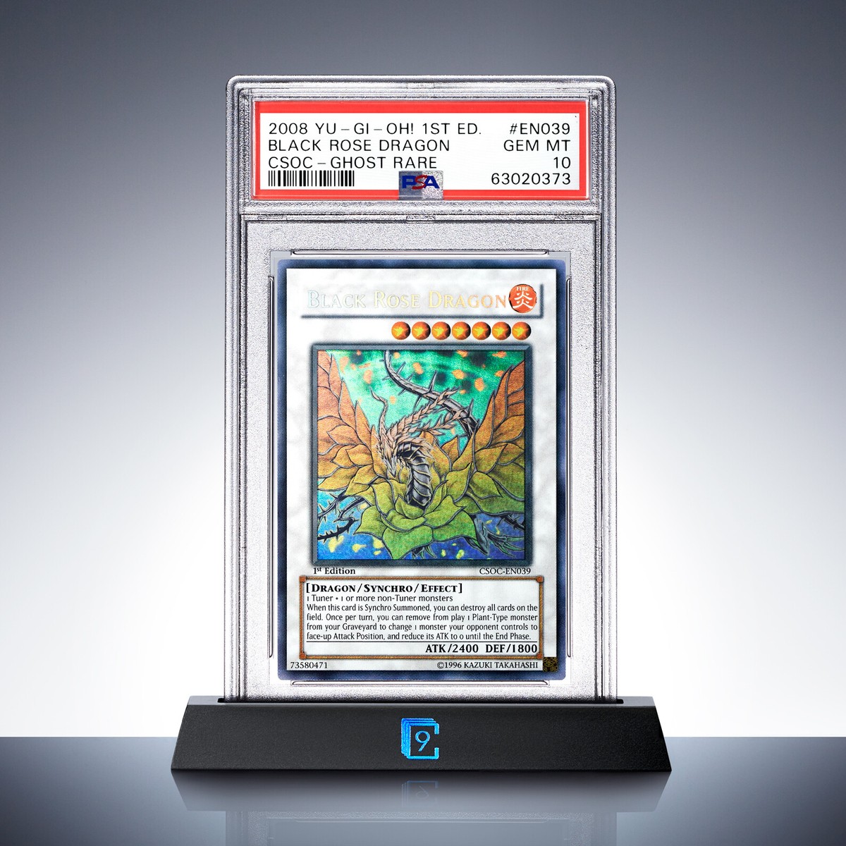 For Display - PSA 10 Black Rose Dragon | Yugioh CSOC-EN039 Ghost