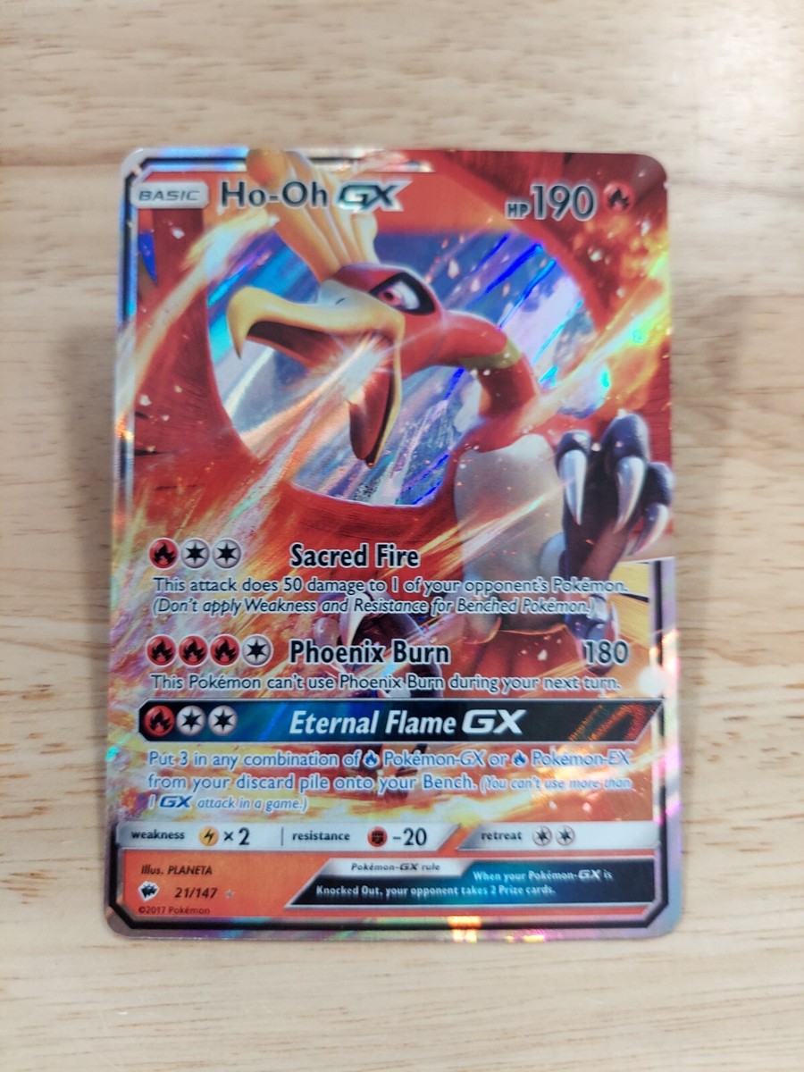 Ho-oh GX 21/147 Burning Shadows NM Ultra Rare Pokemon Card | eBay