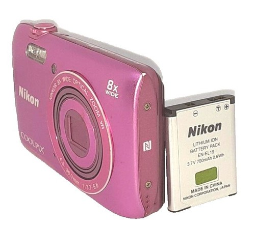 Nikon COOLPIX S3100 14.0 MP Digital Camera Fresh Pink Japan | eBay