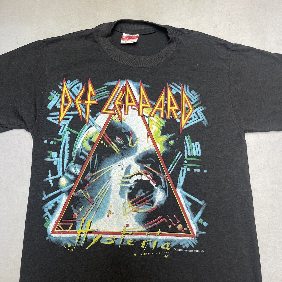 Vintage 1987 Def Leppard Hysteria Tour Single Stitch Hugger T