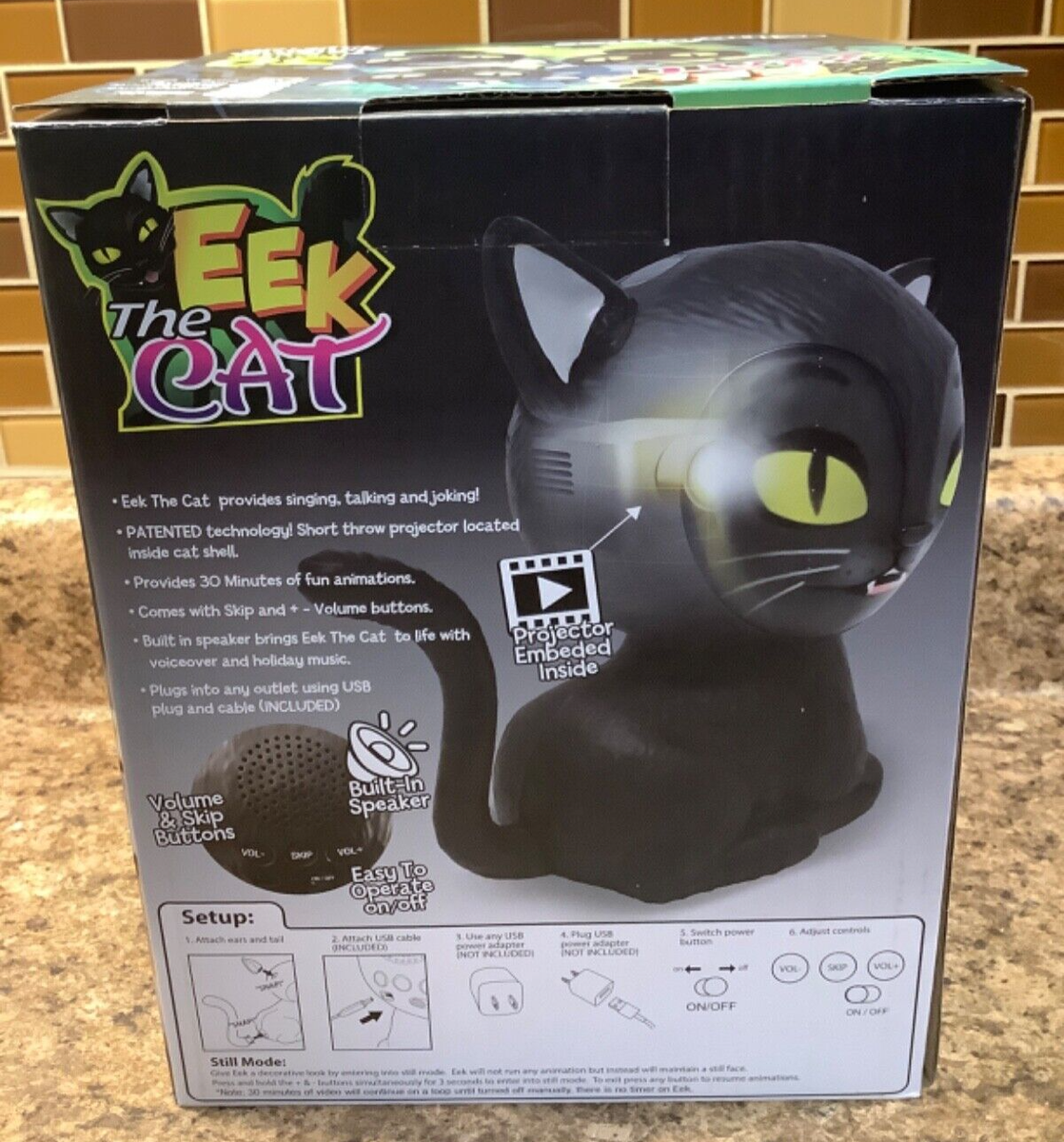 Eek The Cat 30 Minutes Talking Singing Animated Black Cat USB