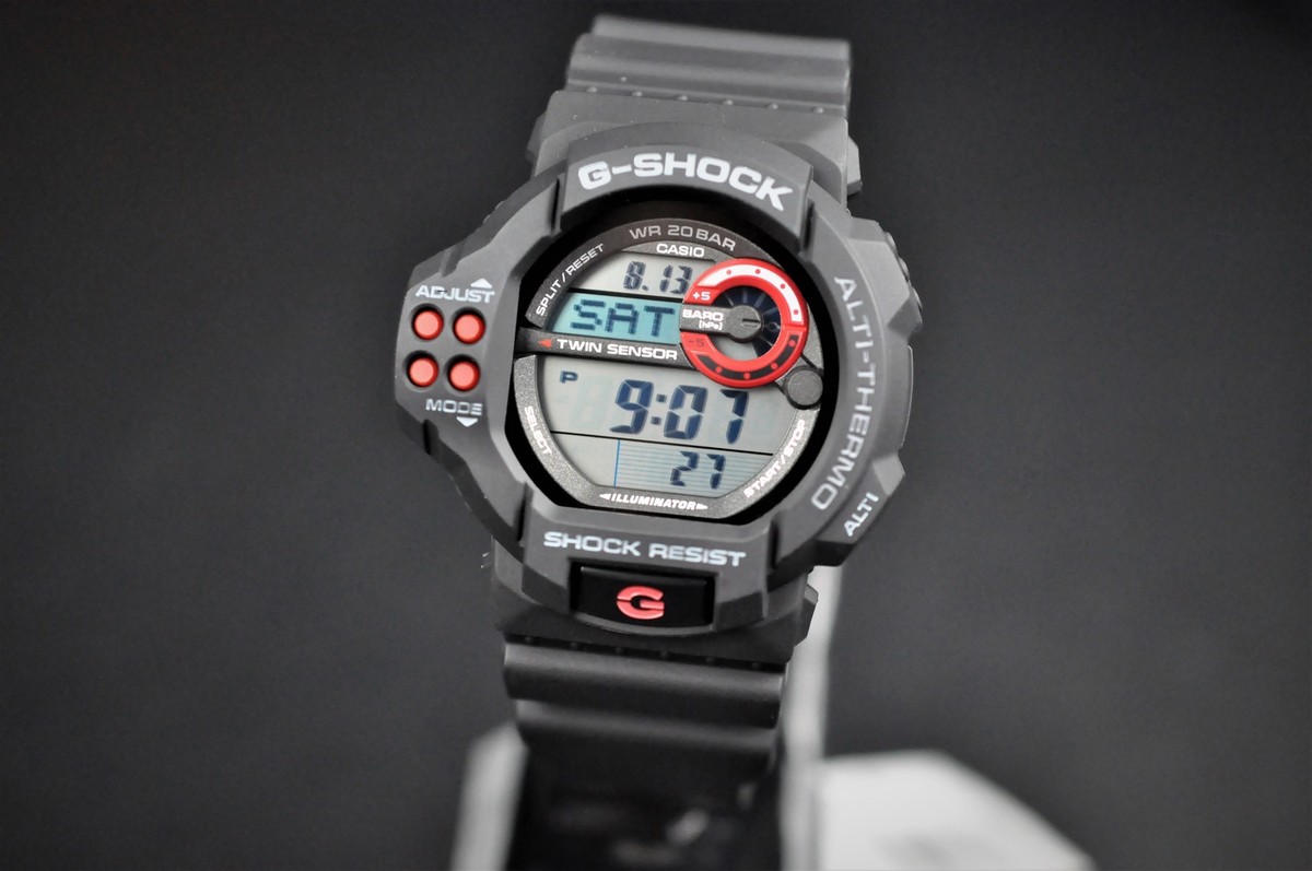 Casio G-Shock GDF-100-1A Black Sport Men's Watch Twin Sensor | eBay