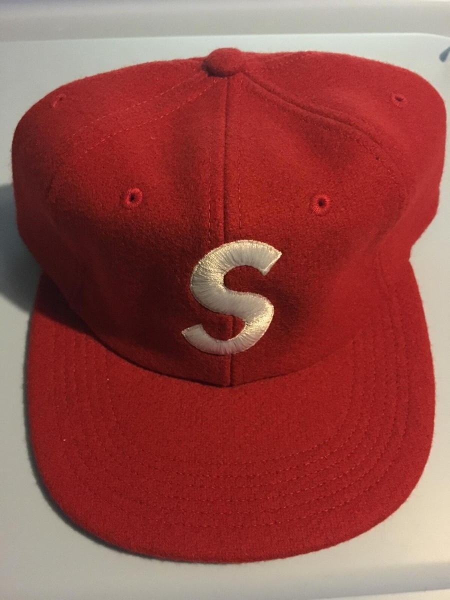 Supreme S Logo 6 Panel Cap Red FW15 | eBay