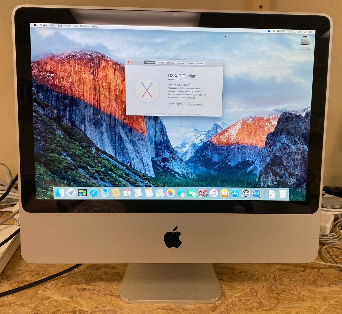 Apple iMac 20-inch October 2007 2.4GHz Intel Core 2 Duo (MA877LL