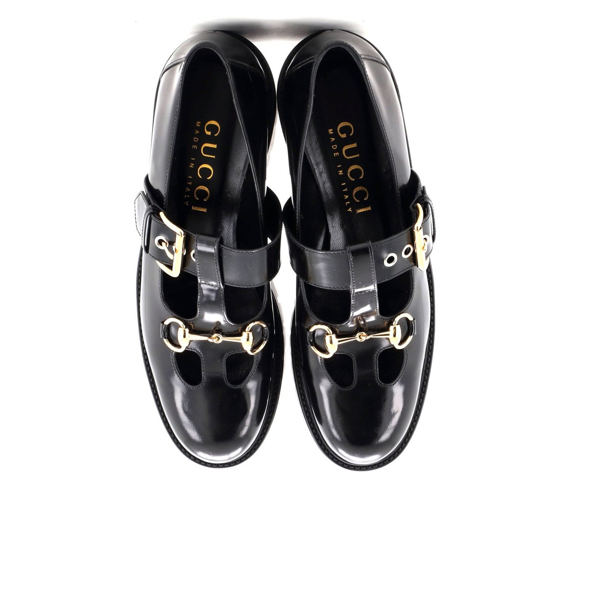 Gucci Women's Horsebit Mary Jane Loafers Leather | eBay