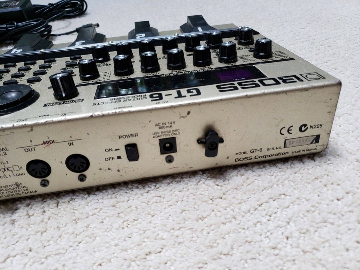 Boss GT-6 Guitar Multi Effect Processor Pedal COSM Power Supply