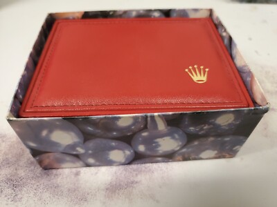 ROLEX: Red, Leather & Logo Watch Case/Box Set | eBay