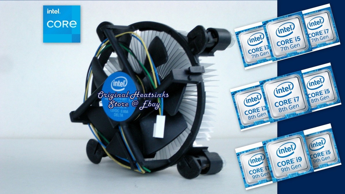 Intel Core i5-8500 i5-8500T Cooling Fan Heatsink for 8th Gen
