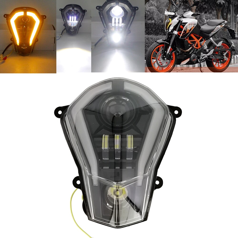 LED E9 Headlight Head Lamp Assembly 11-19 For KTM Duke EXC SX XC