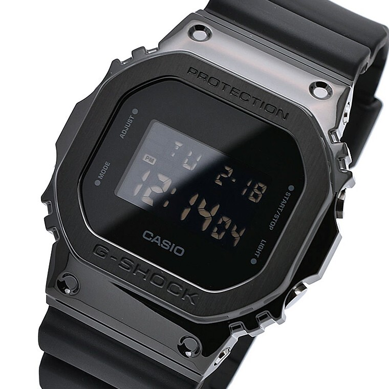 CASIO G-SHOCK GM-5600B-1JF Metal Bezel Digital Watch Black 43.2mm