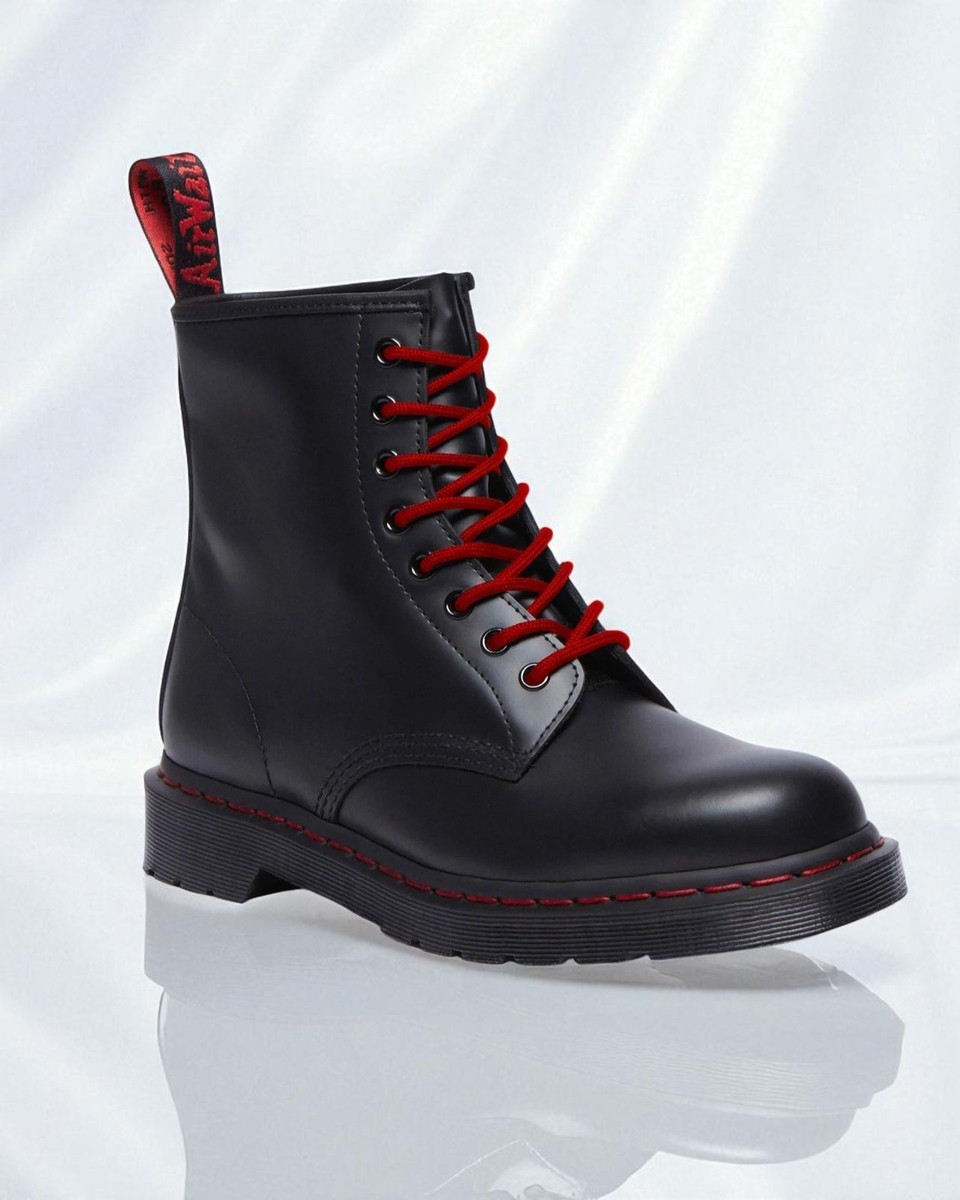 Dr. Martens 8-Eye Boots SMOOTH 1460 RED STITCH BLACK 32245001 2024