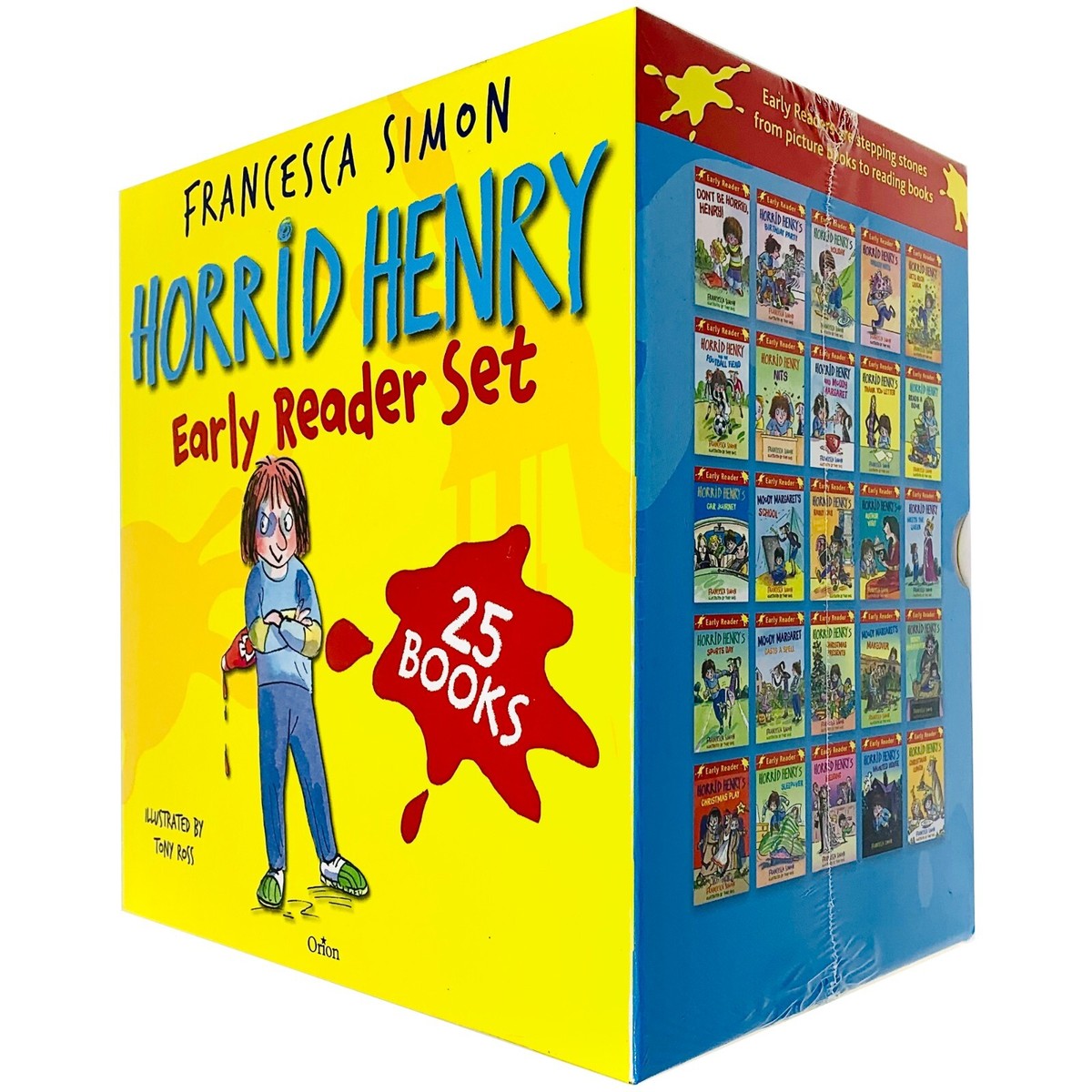 Horrid Henry Early Reader Set 25 Books Collection Box Set by