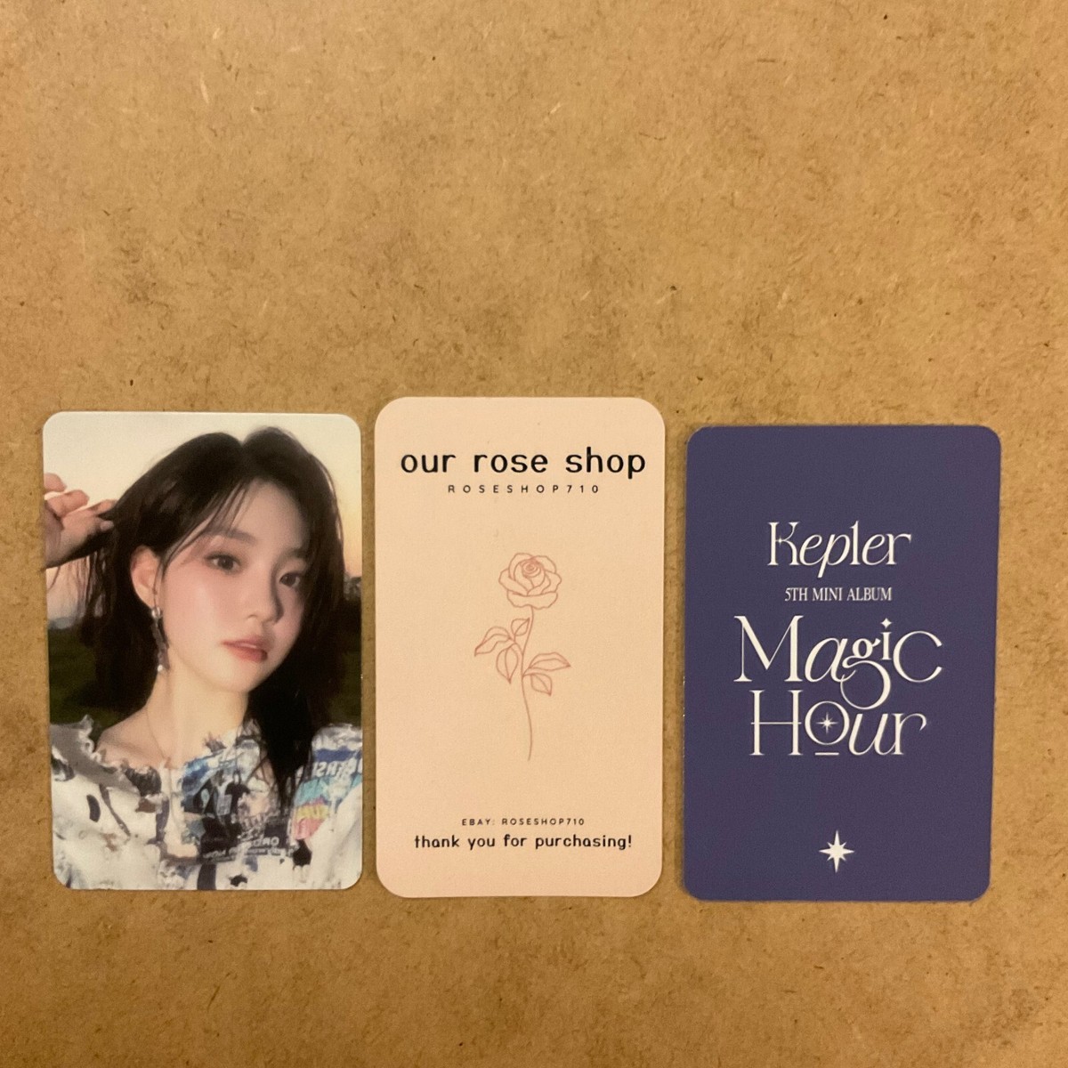 Kep1er Magic Hour Official Album POB Photocard (Beloved, Sunkissed