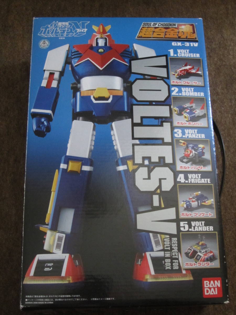 VOLTES V Respect For Volt In Box BANDAI Soul of Chogokin GX-31V