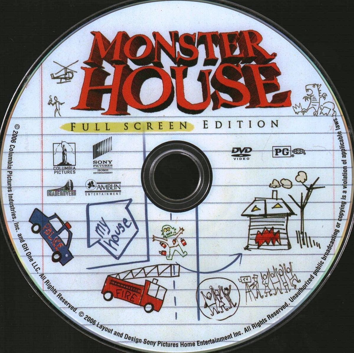 Monster House (DVD, Full Screen, Disc Only) | eBay