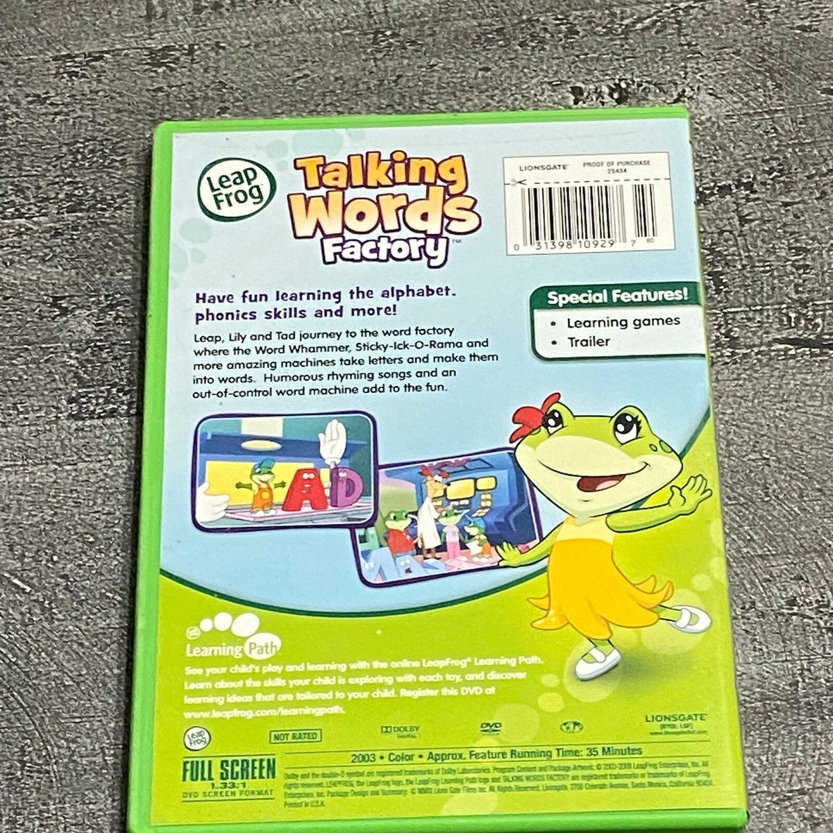 LeapFrog: Talking Words Factory - DVD By John Ludin 31398109297 | eBay