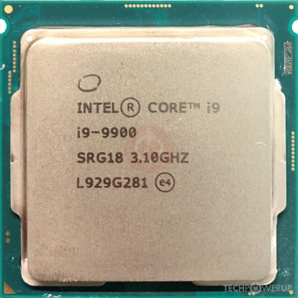 Intel Core i9-9900 Desktop Processor 8 SRG18 3.1 GHz Cores up to