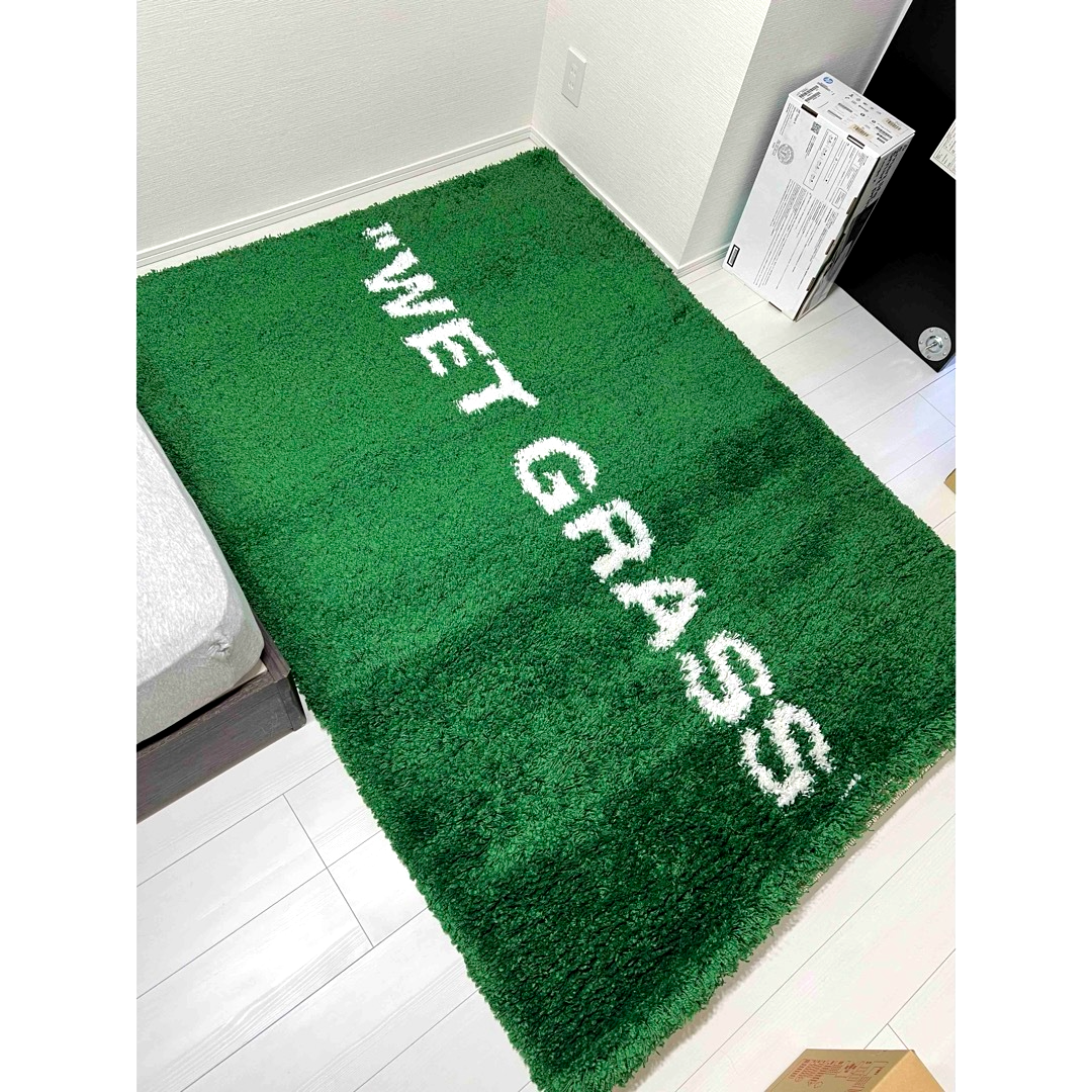 Excellent]Wet Grass Virgil Abloh x IKEA Abloh Rug Green 195 x 132