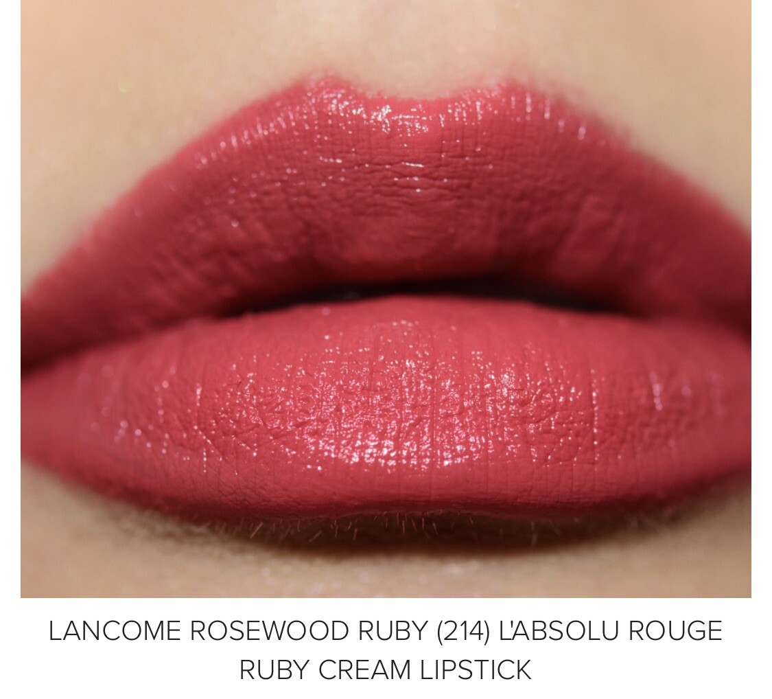 Lancome L'Absolu Rouge Ruby Cream Lipstick Shade 214 ROSEWOOD RUBY