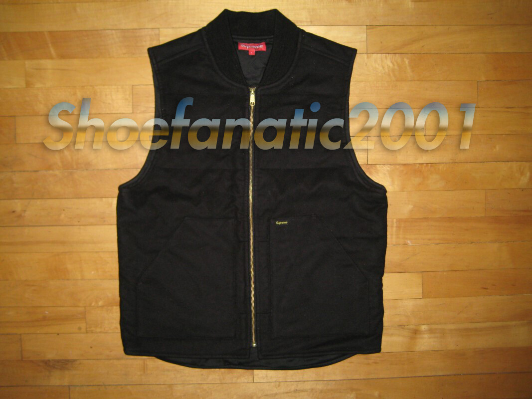 Supreme Vest Black Large YKK zippers Box Logo Gonz | eBay