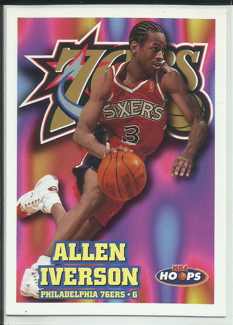 Allen Iverson 1997 NBA Hoops Basketball Trading Card #114 | eBay