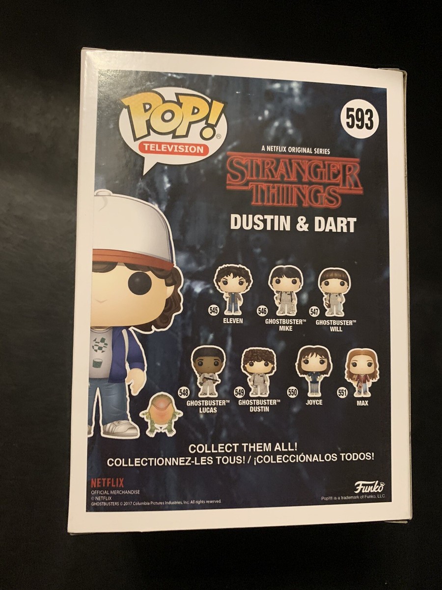 Funko Pop 593 Dustin And Dart Hot Topic Exclusive Stranger Things