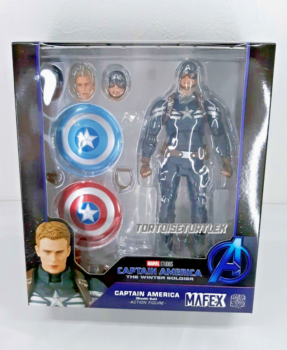 MAFEX 202 CAPTAIN AMERICA W.S. Stealth Suit Marvel Medicom 6.3in