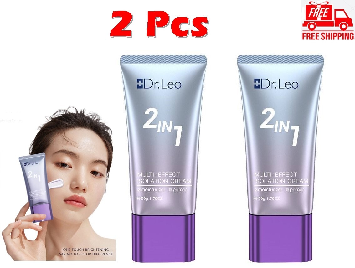 2 X Dr. Leo 2in1 Multi-Effect Isolation Cream Moisturizer Makeup