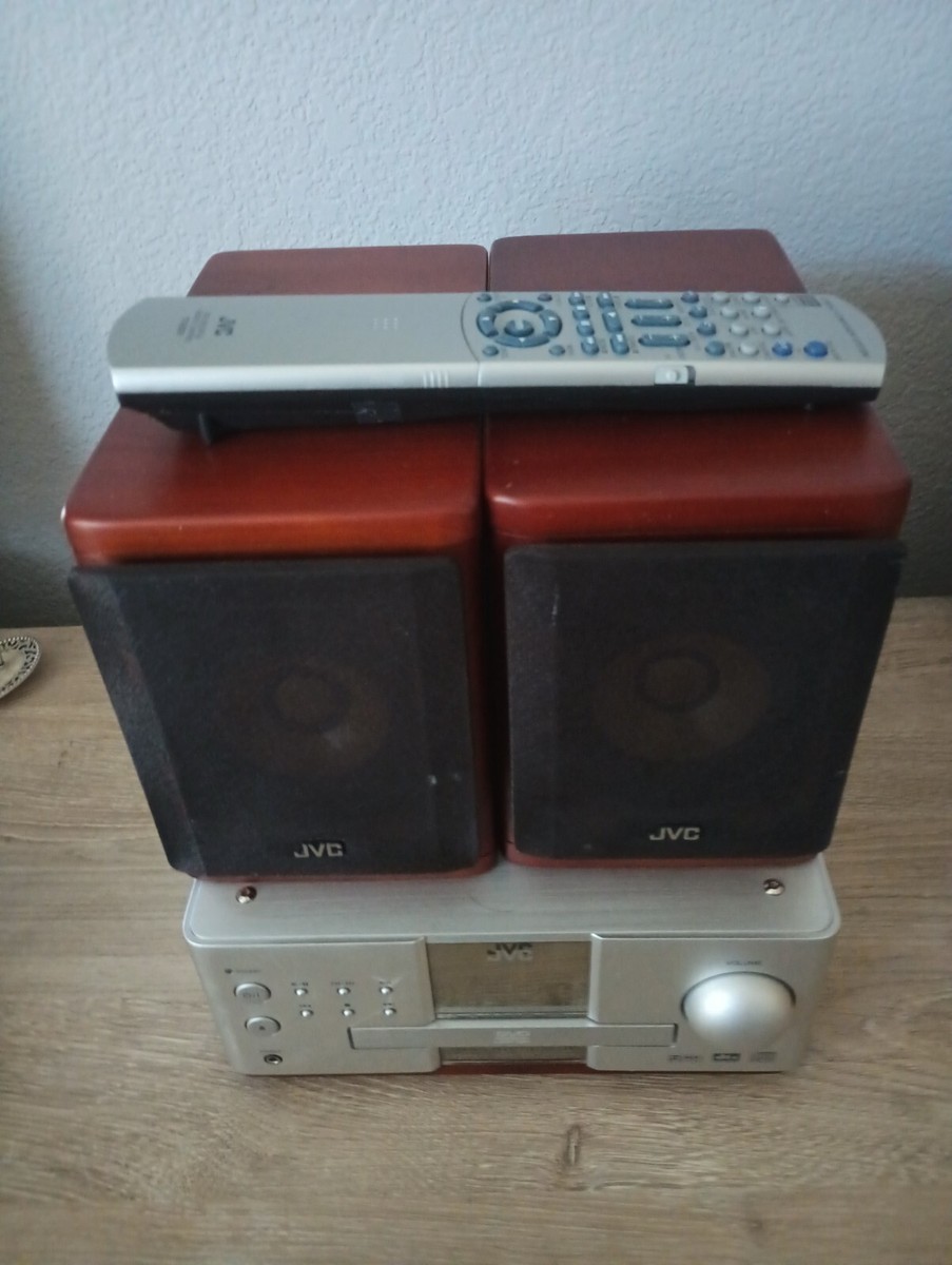 JVC EX-A1 Compact CD DVD System Wood Cone Speakers SP-EXA1 CA-EXA1