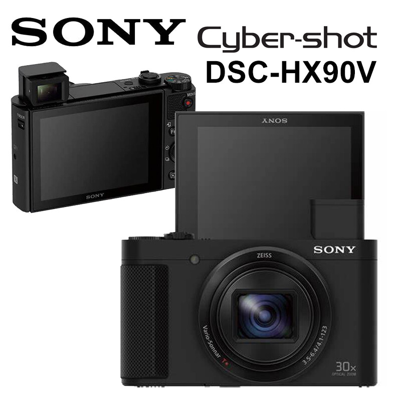 SONY Cyber-shot DSC-HX90V Black Compact Digital Camera 18.2MP 30x