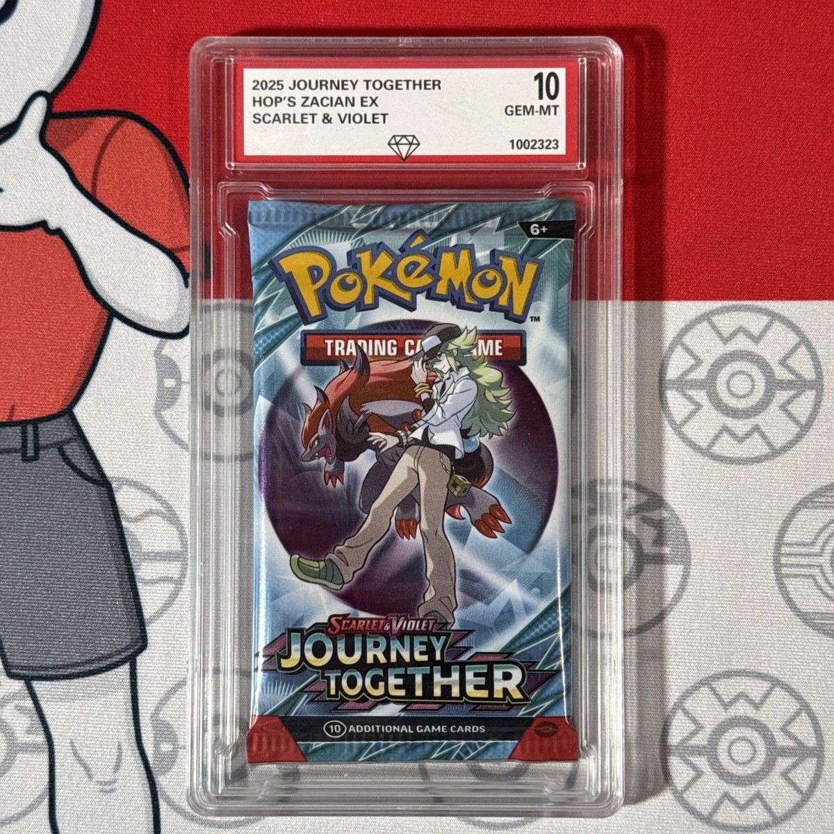 Graded 10 2025 Journey Together Sealed Booster Pack Hop's Zacian