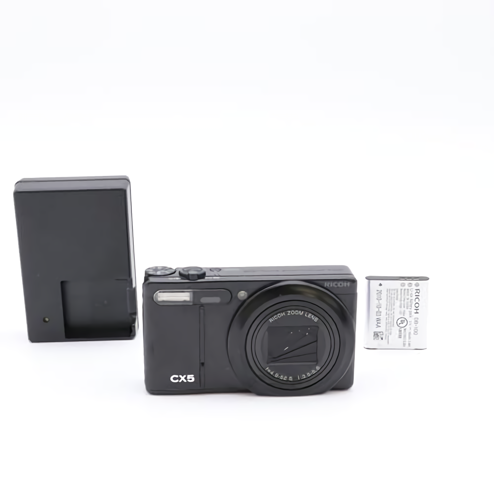 RICOH CX5 Compact Digital Camera Black 10.0 Mega Pixels From Japan