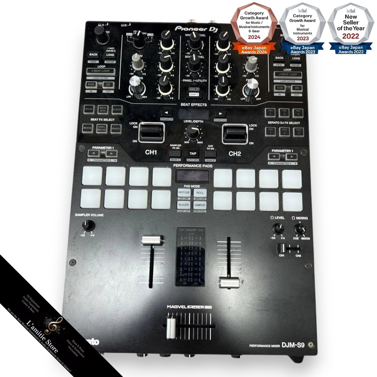 Pioneer DJM-S9 Performance Battle DJ Mixer Serato 2-Channel 2ch