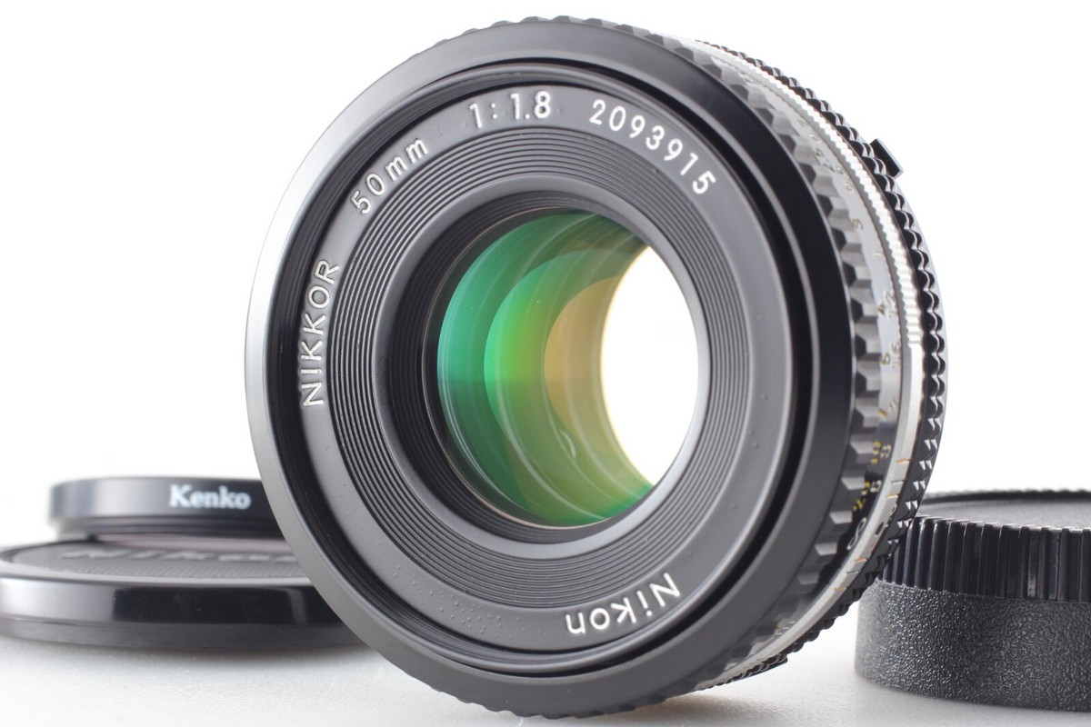 MINT 】Nikon Ai-S NIKKOR 50mm F1.8 50/1:1.8 AIS MF Lens + Cap From